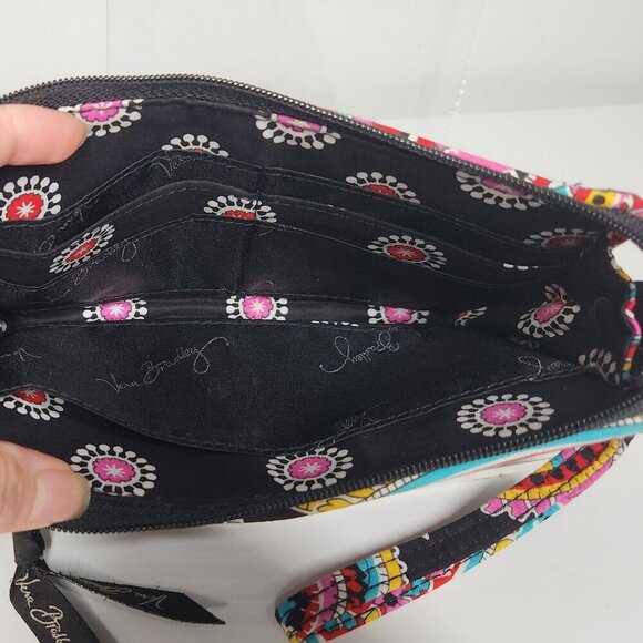 Vera Bradley Parisian Paisly and Floral Wristlet Wallet - Picture 3 of 8